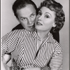 Studio portrait of Ralph Meeker and Martha Scott in the stage production Cloud 7