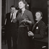 Martha Scott, Ralph Meeker and unidentified in the stage production Cloud 7