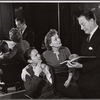 Ralph Meeker, Martha Scott and unidentified in the stage production Cloud 7