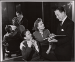 Ralph Meeker, Martha Scott and unidentified in the stage production Cloud 7