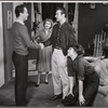 Ralph Meeker, Martha Scott and unidentified others in the stage production Cloud 7