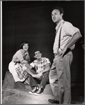 Gaye Ellen Huston, Jerry Pagano and Gene Hackman in the stage production Cockeyed Kite