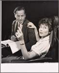 Eli Wallach and unidentified in rehearsal for the stage production The Cold Wind and the Warm
