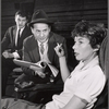 Peter Trytler, Eli Wallach and unidentified in rehearsal for the stage production The Cold Wind and the Warm