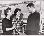 Maureen Stapleton, Suzanne Pleshette and Peter Trytler in rehearsal for the stage production The Cold Wind and the Warm