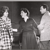 Suzanne Pleshette, Maureen Stapleton, and Eli Wallach in rehearsal for the stage production The Cold Wind and the Warm