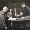 S. N. Behrman, Maureen Stapleton, Eli Wallach and Harold Clurman in rehearsal for the stage production The Cold Wind and the Warm