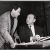 Eli Wallach and director Harold Clurman in rehearsal for the stage production The Cold Wind and the Warm
