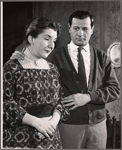 Maureen Stapleton and Eli Wallach in the stage production The Cold Wind and the Warm