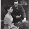Suzanne Pleshette and Eli Wallach in the stage production The Cold Wind and the Warm