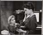 Carol Grace and Suzanne Pleshette in the stage production The Cold Wind and the Warm