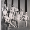 Liliane Montevecchi [center] and ensemble in the stage production Come Play with Me