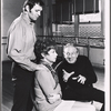 David Cryer, Cathryn Damon, and Ray Bolger in rehearsal for the stage production Come Summer
