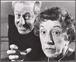 Ray Bolger and Margaret Hamilton in rehearsal for the stage production Come Summer