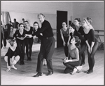 Ray Bolger and dancers in rehearsal for the stage production Come Summer