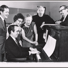 Will Holt, Agnes DeMille, Ray Bolger, Milton Rosenstock and unidentified others in rehearsal for the stage production Come Summer