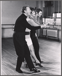 Ray Bolger, Cathryn Damon, and David Cryer in rehearsal for the stage production Come Summer