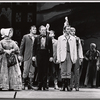 Ray Bolger and David Cryer (with nooses around neck), and company in the stage production Come Summer