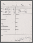 Stage manager's log