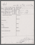 Stage manager's log