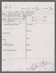 Stage manager's log