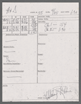 Stage manager's log