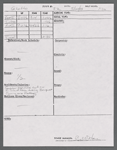 Stage manager's log