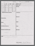 Stage manager's log