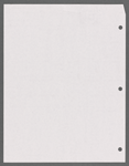 Stage manager's log
