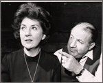 Maureen Stapleton and Lou Jacobi in rehearsal for the stage production Norman, Is That You?