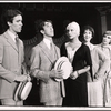 Denny Shearer [second from left] and unidentified others in the touring stage production of the 1971 Broadway revival of No, No, Nanette