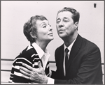 Evelyn Keyes and Don Ameche in rehearsal for the touring stage production of the 1971 Broadway revival of No, No, Nanette