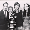 Don Ameche [at left], Evelyn Keyes [at left] and unidentified others in rehearsal for the touring stage production of the 1971 Broadway revival of No, No, Nanette