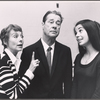 Evelyn Keyes, Don Ameche and an unidentified performer in rehearsal for the touring production of the 1971 Broadway revival of No, No, Nanette