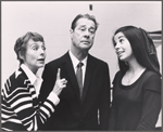 Evelyn Keyes, Don Ameche and unidentified in rehearsal for the touring stage production of the 1971 Broadway revival of No, No, Nanette