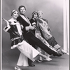 Loni Zoe Ackerman, Anthony Teague, Pat Lysinger and unidentified in studio portrait for the 1971 Broadway revival of No, No, Nanette
