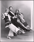 Loni Zoe Ackerman, Anthony S. Teague, Pat Lysinger and unidentified in studio portrait  from the 1971 Broadway revival of No, No, Nanette