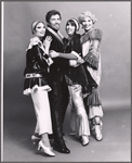 Loni Zoe Ackerman, Anthony S. Teague, Pat Lysinger and unidentified in studio portrait from the 1971 Broadway revival of No, No, Nanette