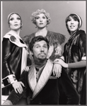 Loni Zoe Ackerman [left], Anthony S. Teague [center foreground], Pat Lysinger [right] and unidentified [center background] in studio portrait from the 1971 Broadway revival of No, No, Nanette