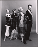 Loni Zoe Ackerman, Pat Lysinger, Anthony S. Teague and unidentified [second from right] in studio portrait from the 1971 Broadway revival of No, No, Nanette