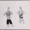 Costume sketch by Raoul Pene Du Bois for the stage production No, No, Nanette