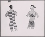 Costume sketch by Raoul Pene Du Bois for the stage production No, No, Nanette