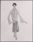 Costume sketch by Raoul Pene Du Bois for the stage production No, No, Nanette