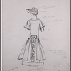 Costume sketch by Raoul Pene Du Bois for the stage production No, No, Nanette