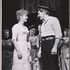 Gwen Verdon, George Wallace and unidentified others in the stage production New Girl in Town