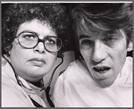 Elaine Shore and William Hickey in the Off-Broadway stage production Next