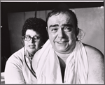 Elaine Shore and James Coco in the Off-Broadway stage production Next