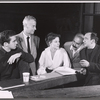 The cast and production team in rehearsal for the stage production The Night Circus