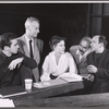 Cast and production team in rehearsal for the stage production The Night Circus