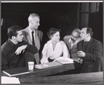 Cast and production team in rehearsal for the stage production The Night Circus
